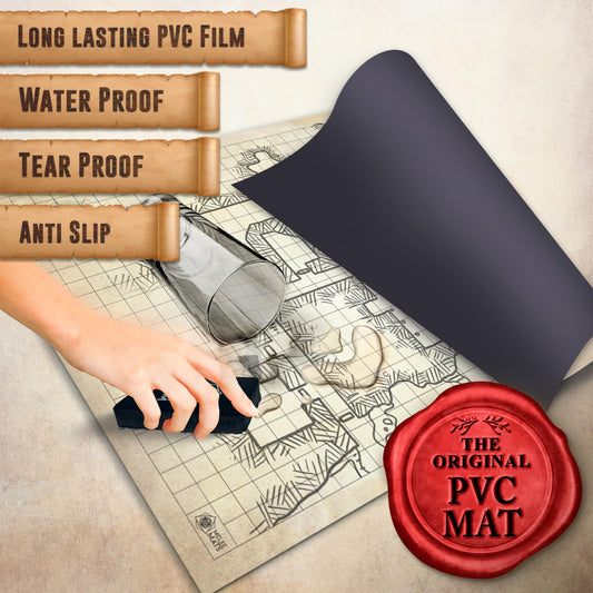 Melee Mats travel tube carry case keeps your map kit organized for adventures on the go