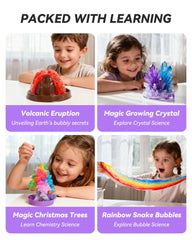 Melican 80+ Science Kit lava lamp project demonstrates colorful at home science.