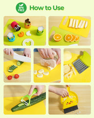 Melican safety features highlight BPA-free materials for safe pretend cooking.
