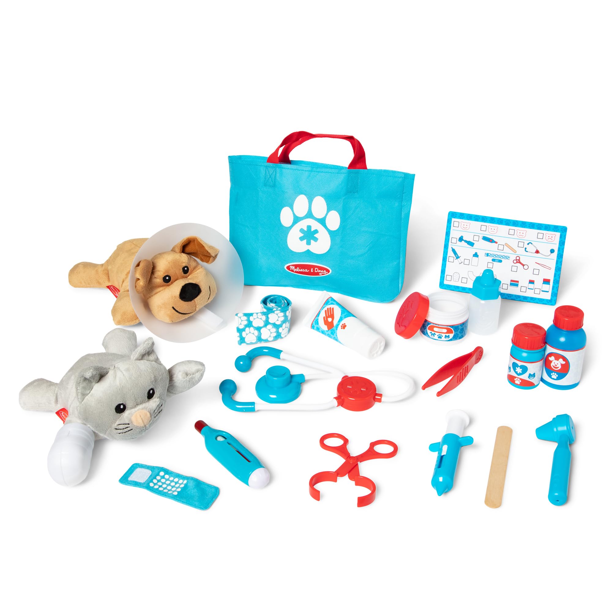 Melissa & Doug pet vet kit stethoscope for pretend exams and care