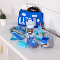 Melissa & Doug Barber Shop double-sided activity card for guided play