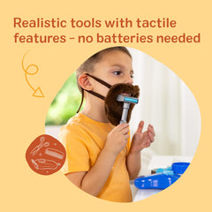 Melissa & Doug Barber Shop rolling razor for smooth pretend shaves