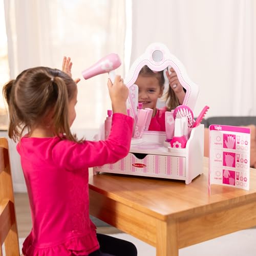 Melissa & Doug blush introduces rosy color ideas during role play moments.