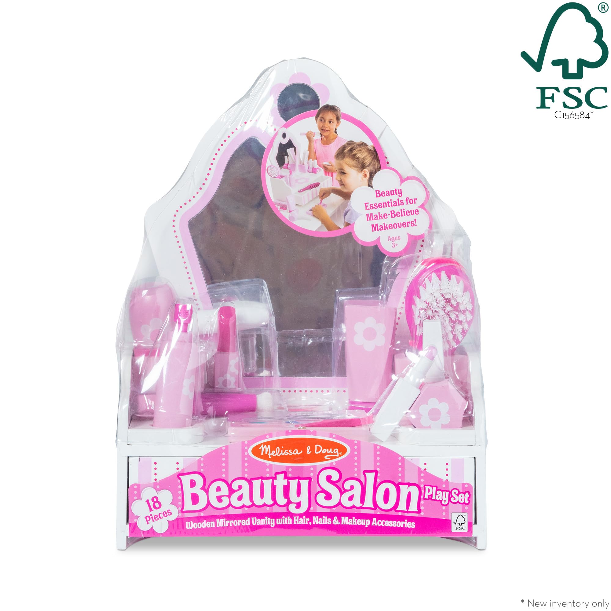 Melissa & Doug comb supports detangling mock sessions and smooth hair styling.
