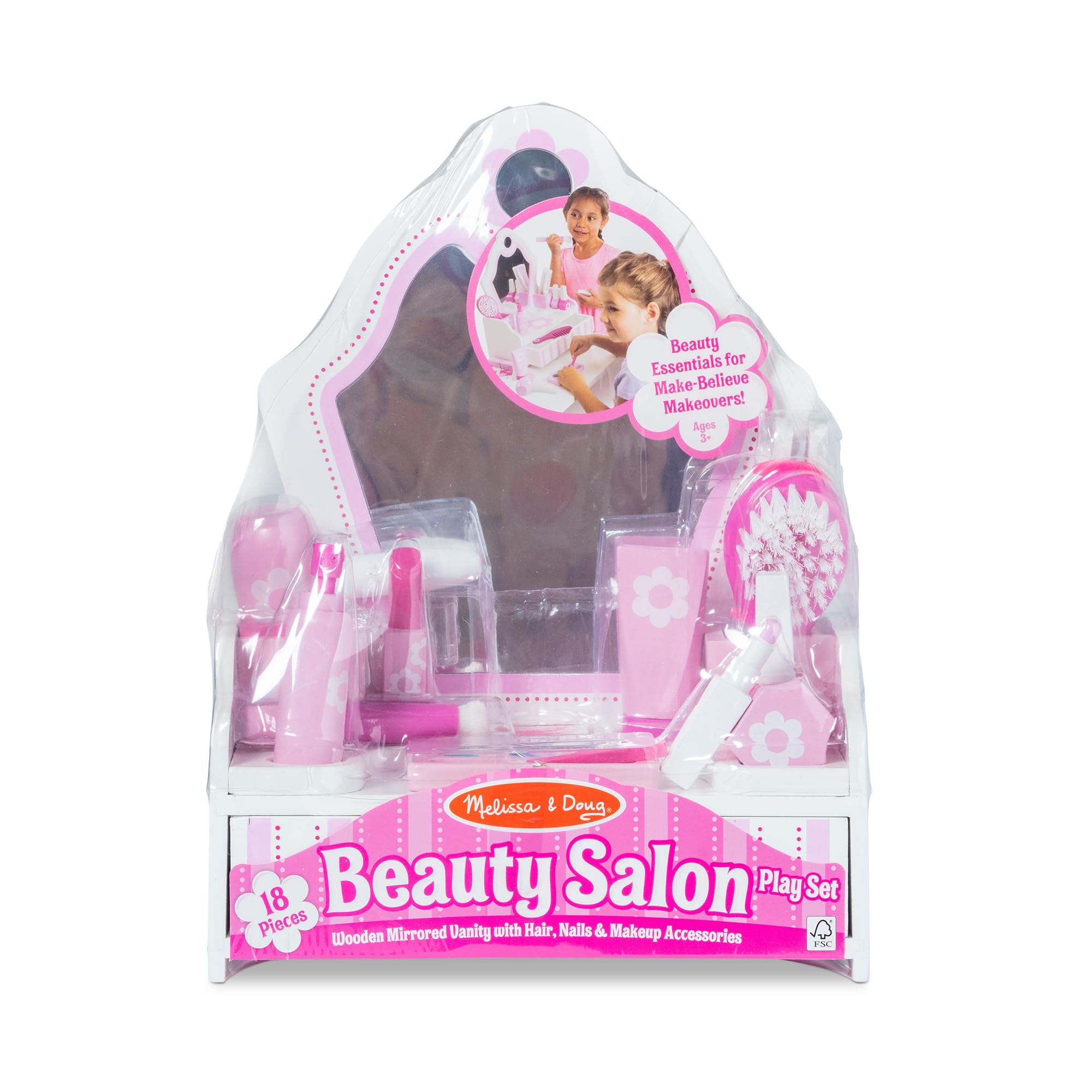 Melissa & Doug straightener adds credible styling options for pretend hair styling play.