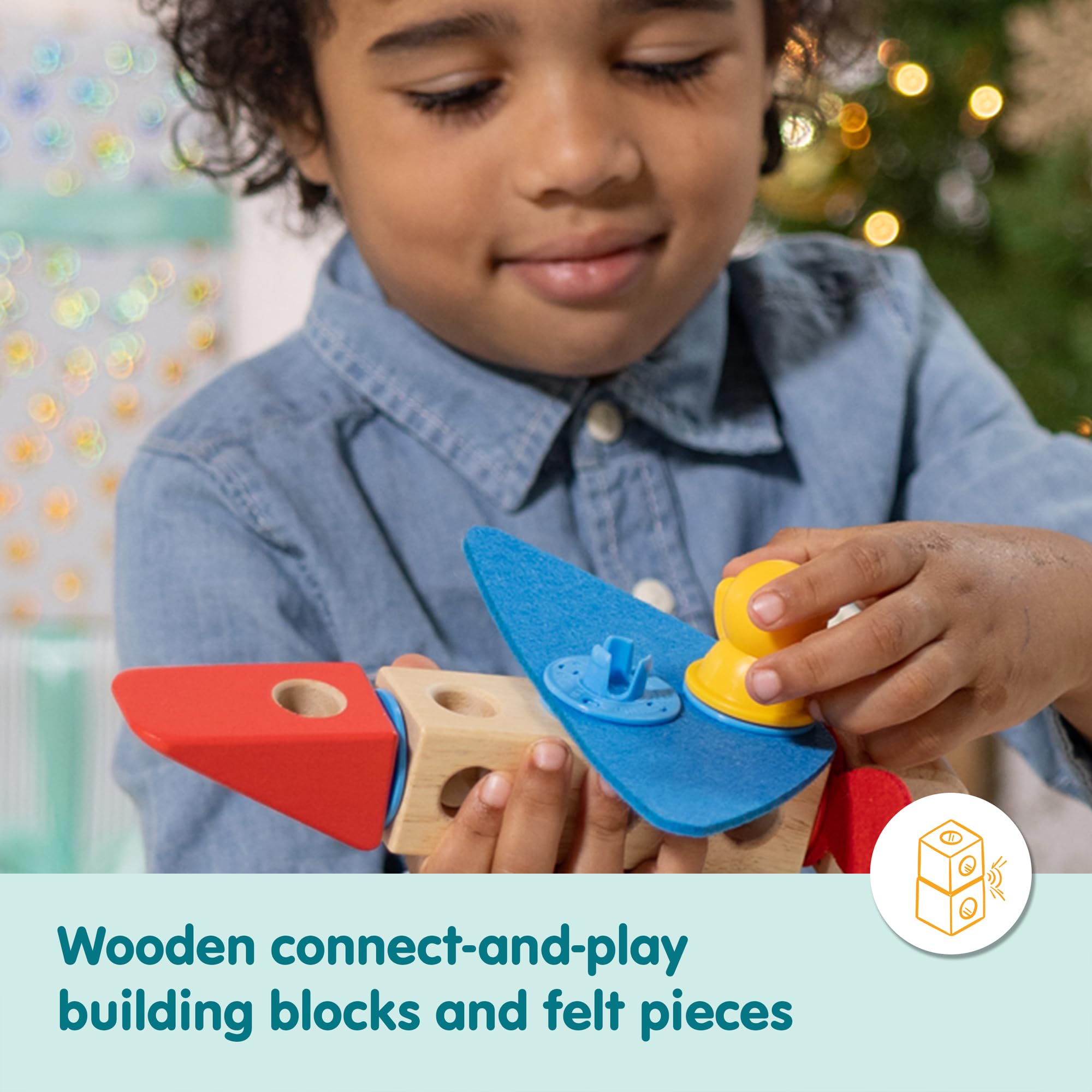 Melissa & Doug Blockables Vehicles play figures support social pretend play
