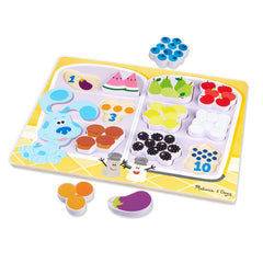 Melissa & Doug Blue's Clues & You! fridge food carrot encourages fine motor with chunky pieces