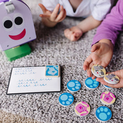 Envelope and invitations from Melissa and Doug Blue's Clues set for interactive mail adventures