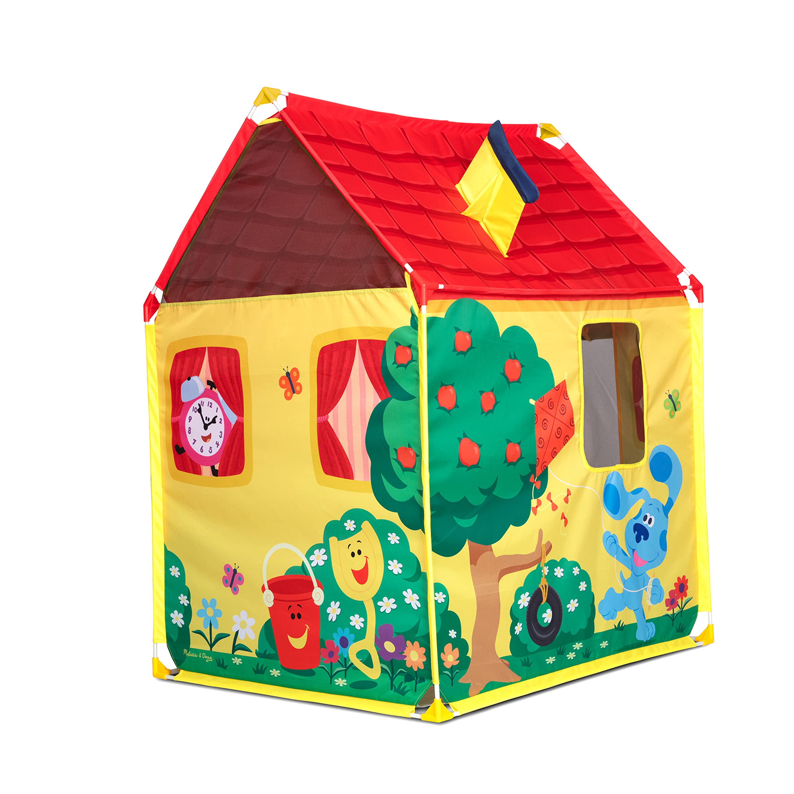 Mail slot and postcard slot on Melissa and Doug Blue's House tent