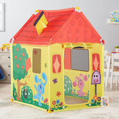 Mesh windows on Melissa and Doug Blue's House tent for ventilation
