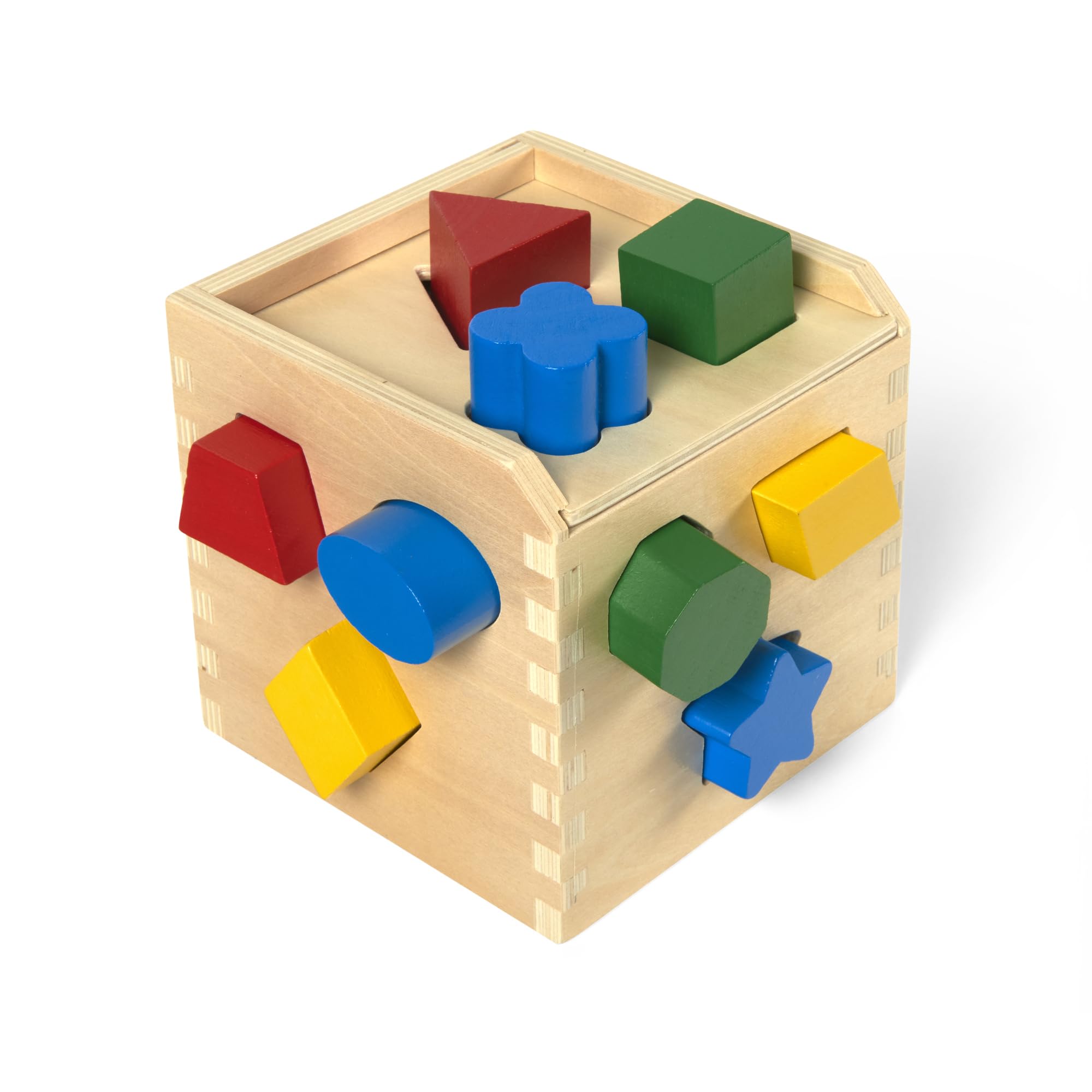 Colorful shapes from Melissa & Doug encourage hands-on learning and recognition.