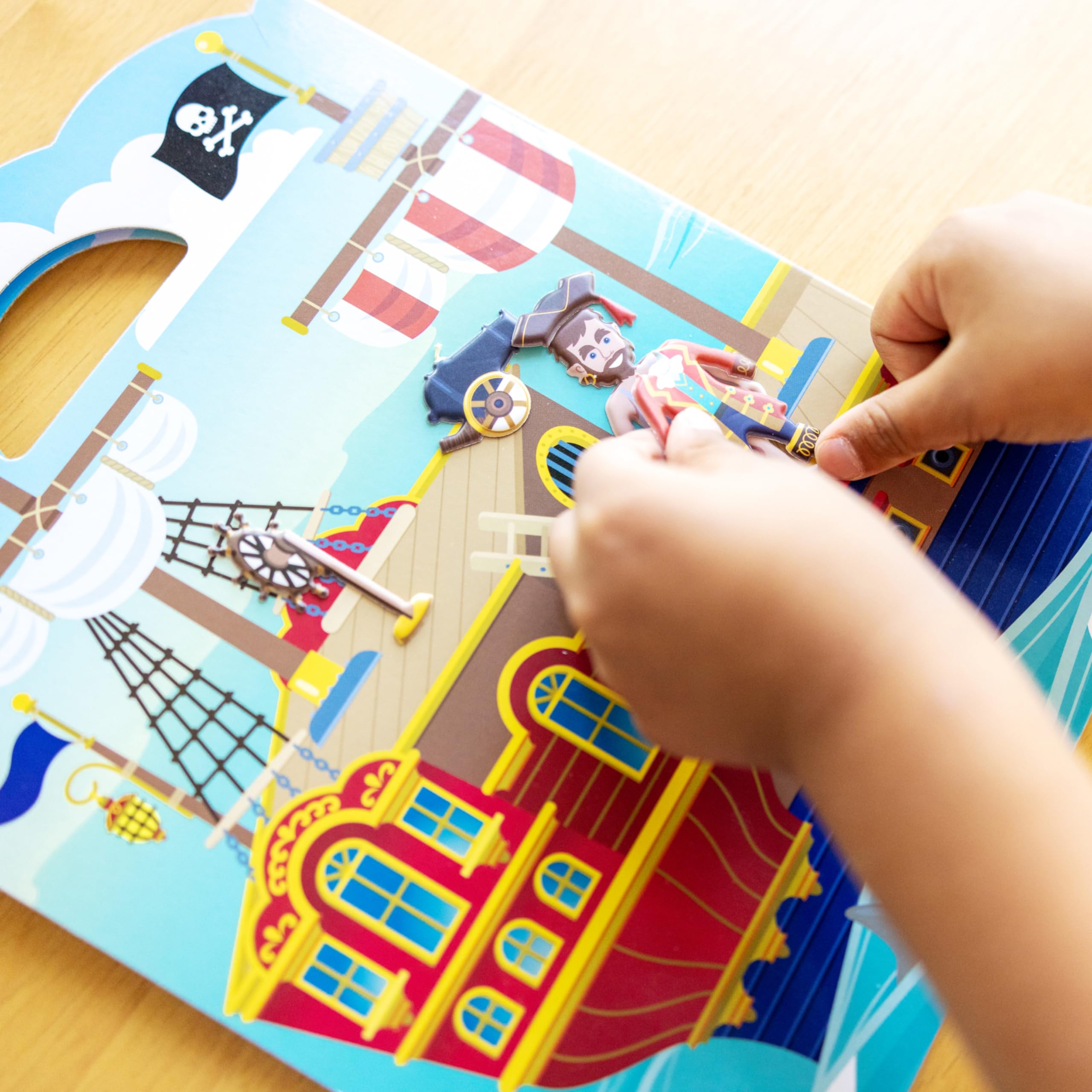 Melissa & Doug carry-handle design makes portable play easy.
