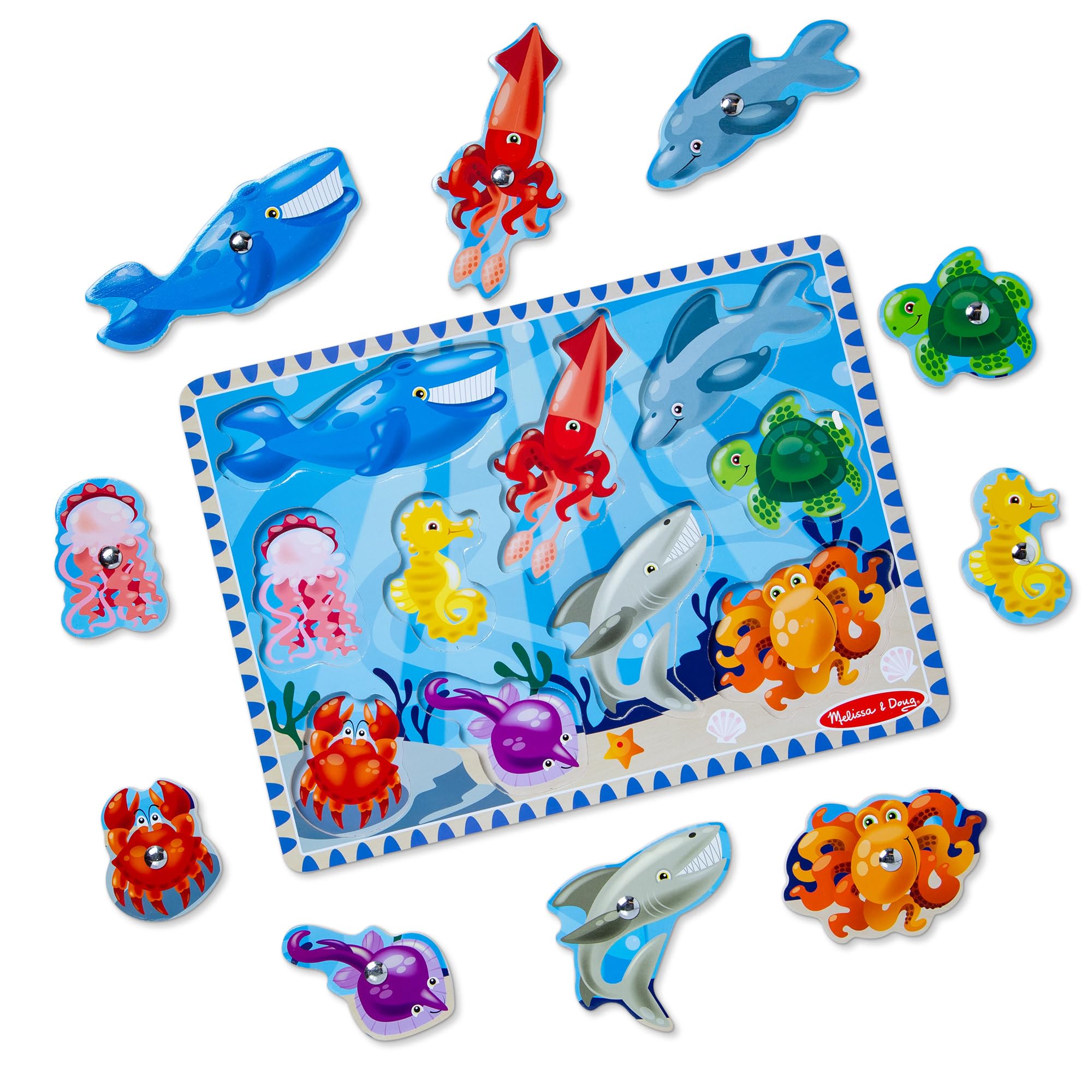 Colorful sea friends from Melissa & Doug invite storytelling and pretend play.