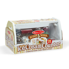 Melissa & Doug countertop display with scoops in slots showcasing organized play benefit