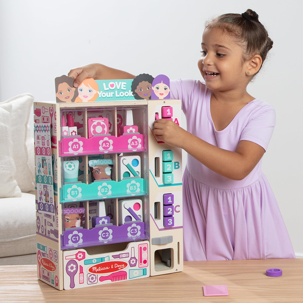 Melissa & Doug customizable sign and activity card showing guided learning benefit
