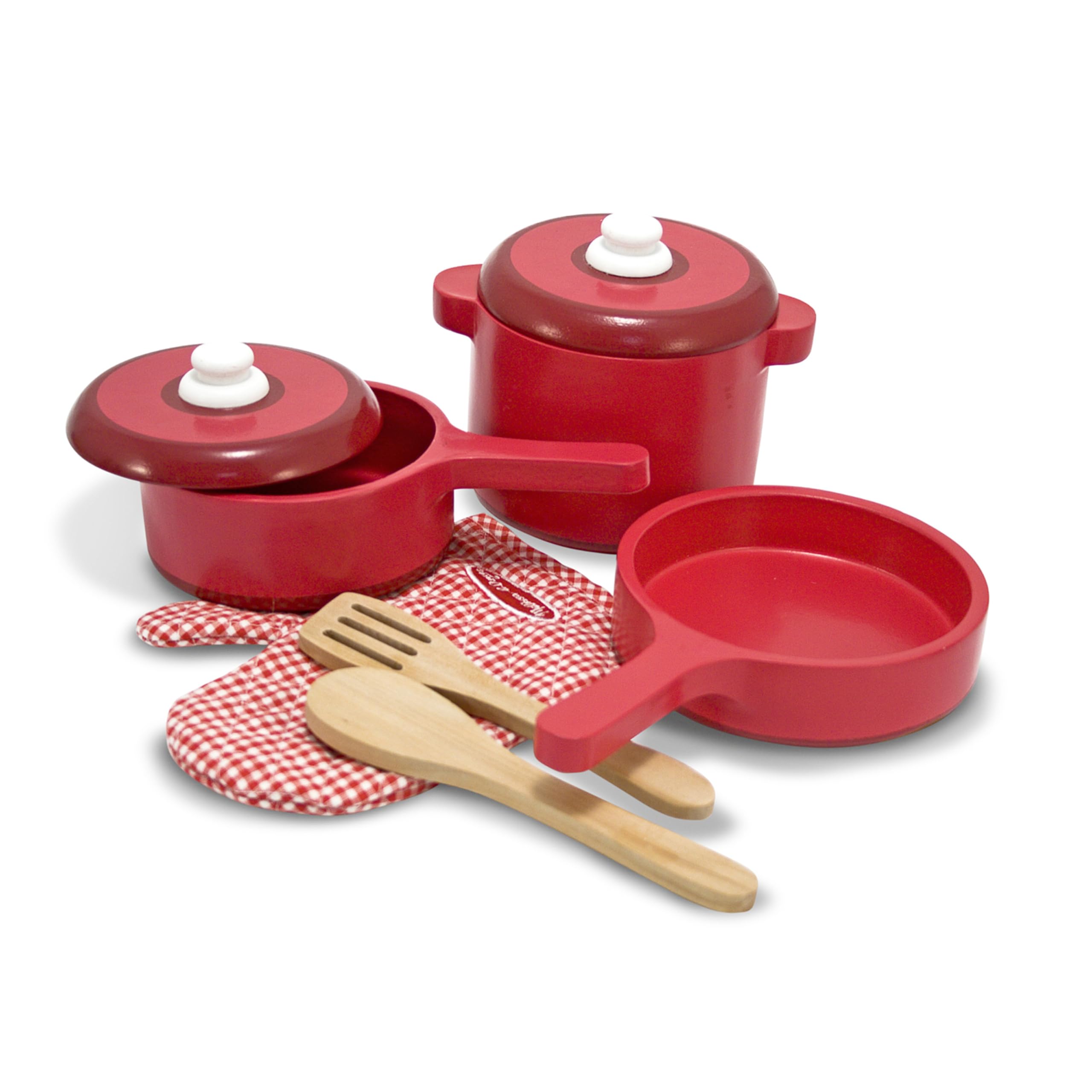Melissa & Doug deluxe saucepan with lid for pretend meals