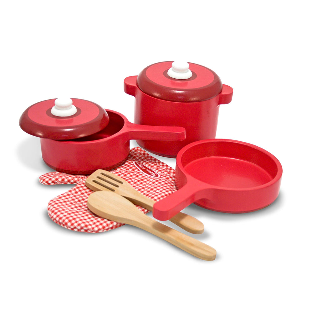 Melissa & Doug deluxe saucepan with lid for pretend meals