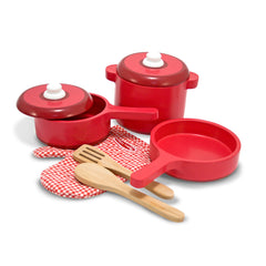 Melissa & Doug deluxe saucepan with lid for pretend meals