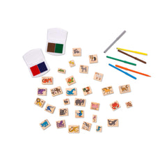Melissa & Doug ink pads red-blue for bold colors