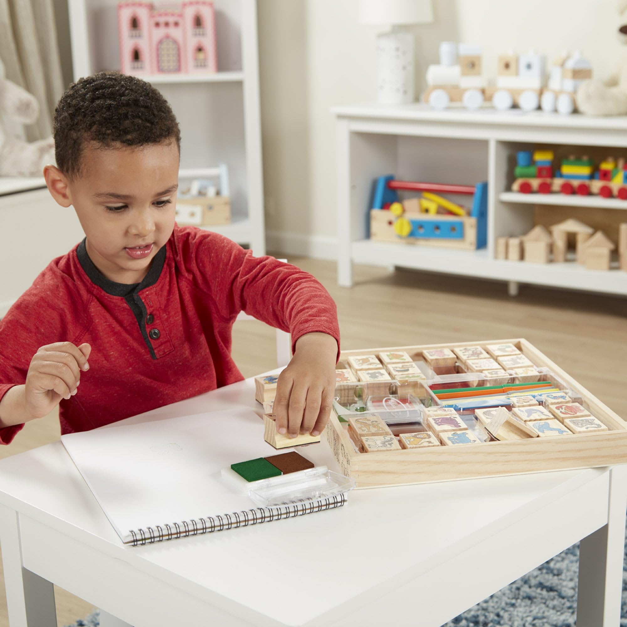 Melissa & Doug markers add vibrant detail