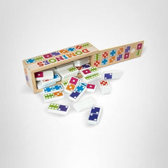 Melissa & Doug dominoes classic wooden game in a stylish collection