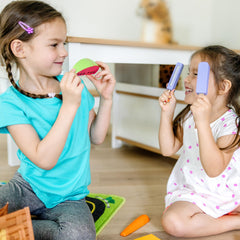 Melissa & Doug double-sided activity card supporting counting and matching.