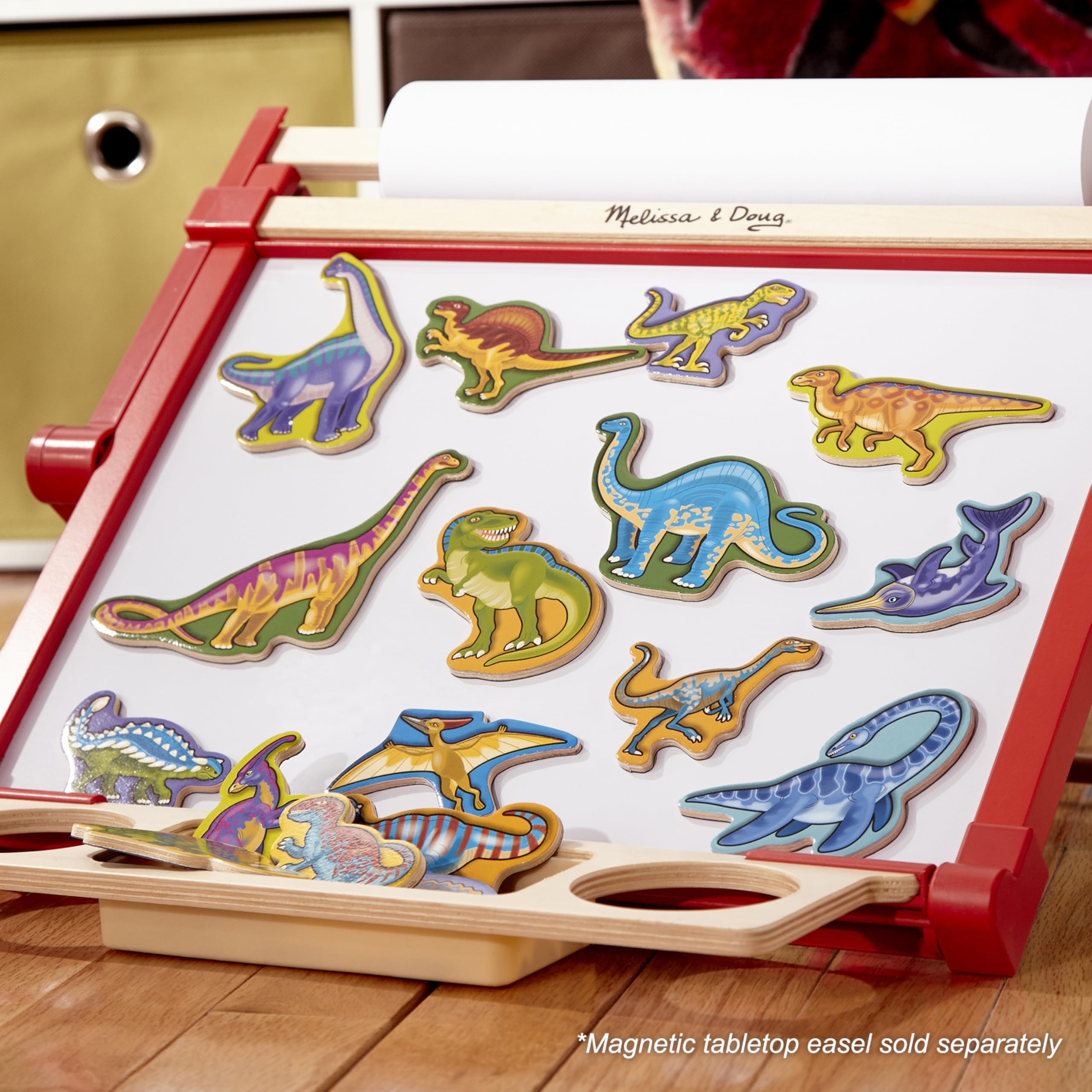 Melissa & Doug magnetic dinosaurs enable quick cleanup after play