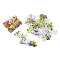 Melissa & Doug Fairy Tale Castle colors create a dreamy inviting puzzle atmosphere