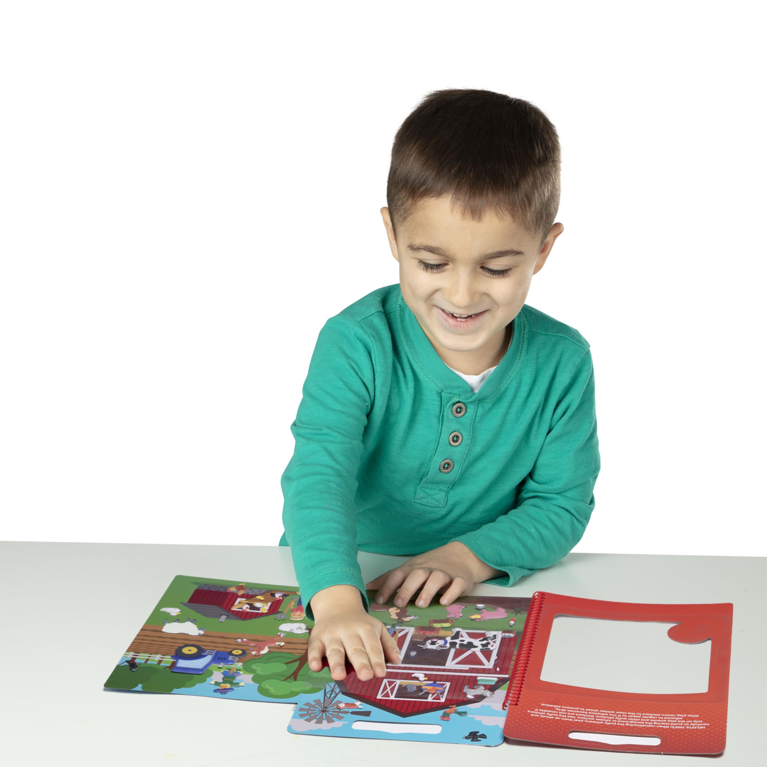Melissa & Doug farm background supports farm-life role play.