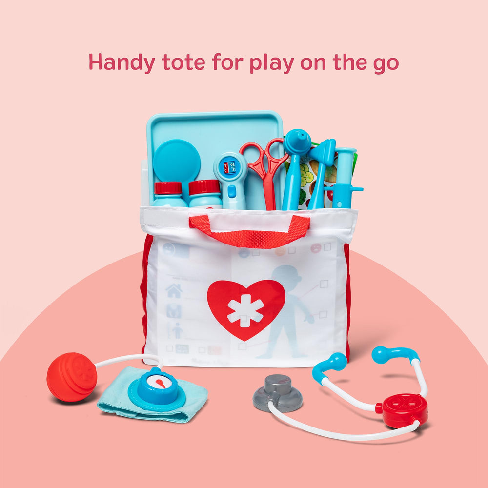 Child-friendly doctor kit used during patient checkups and role play