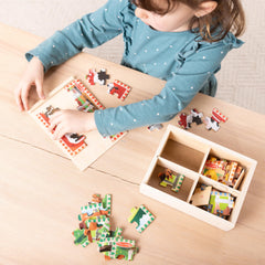 Melissa & Doug hen and chick puzzle promoting early shape recognition and fine motor skills