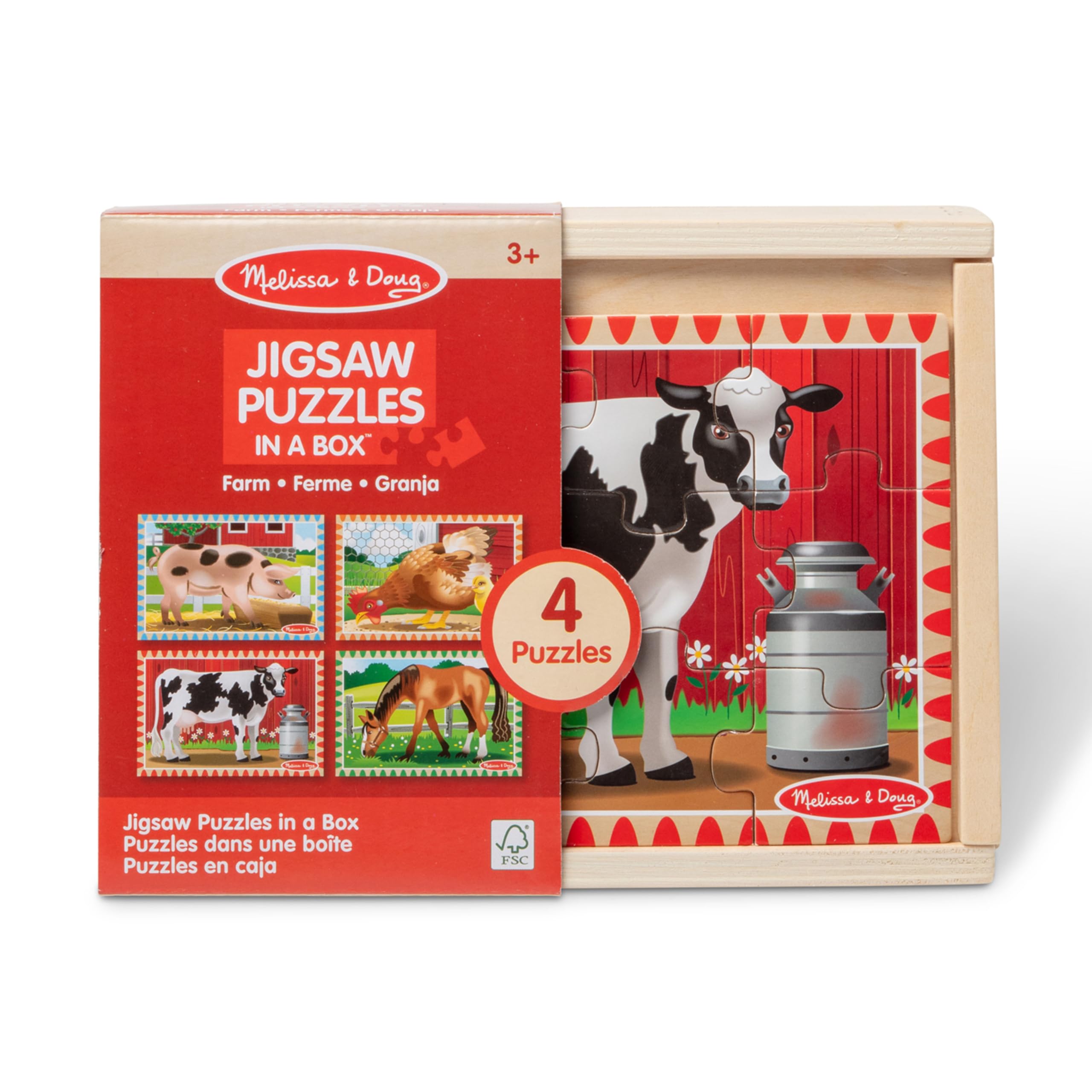Melissa & Doug horse puzzle with bright illustrations to spark storytelling