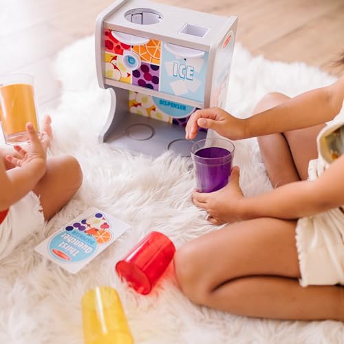 Melissa & Doug included accessories complete a pretend beverage service.