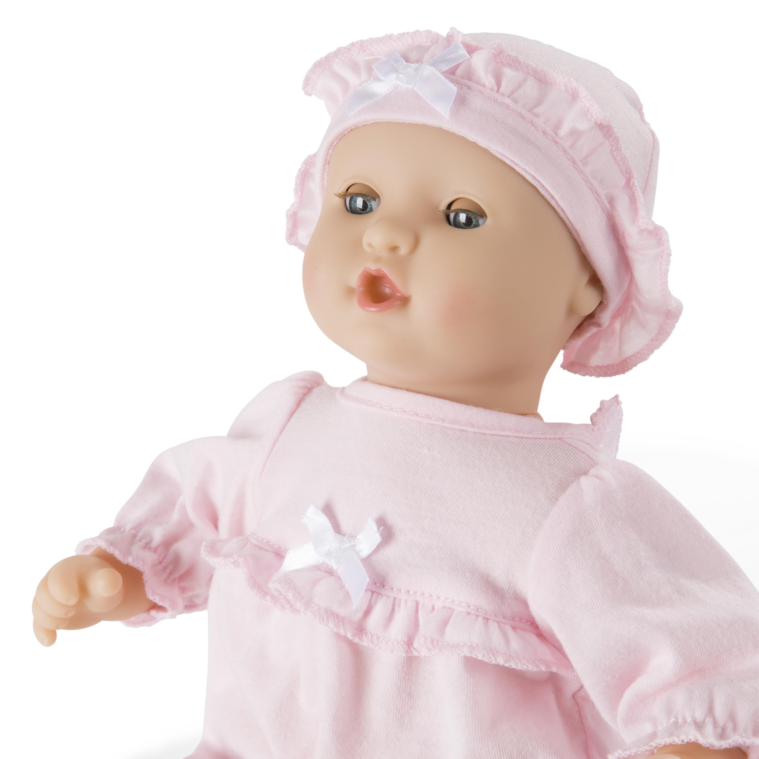 Jenna's removable romper enables easy dress-up play and outfit changes.