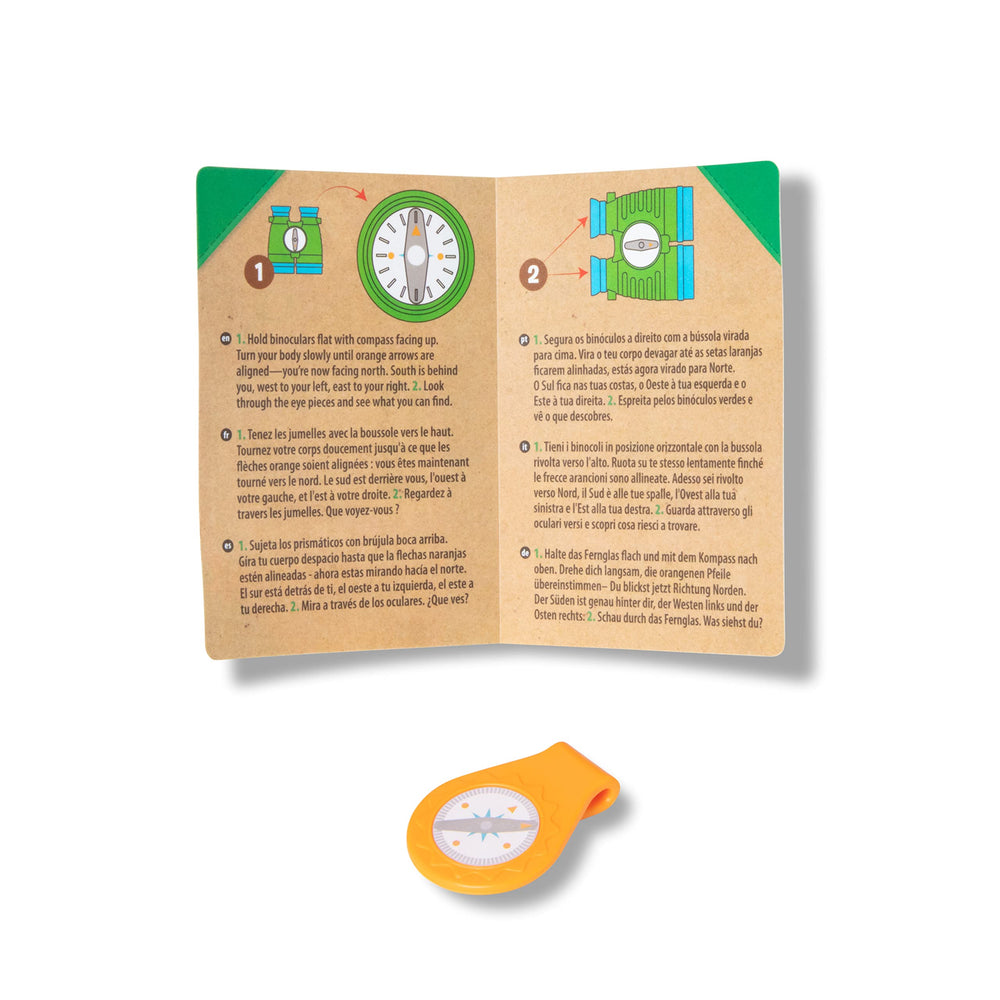 Melissa & Doug Let’s Explore binoculars and compass invite kids to observe wildlife confidently.