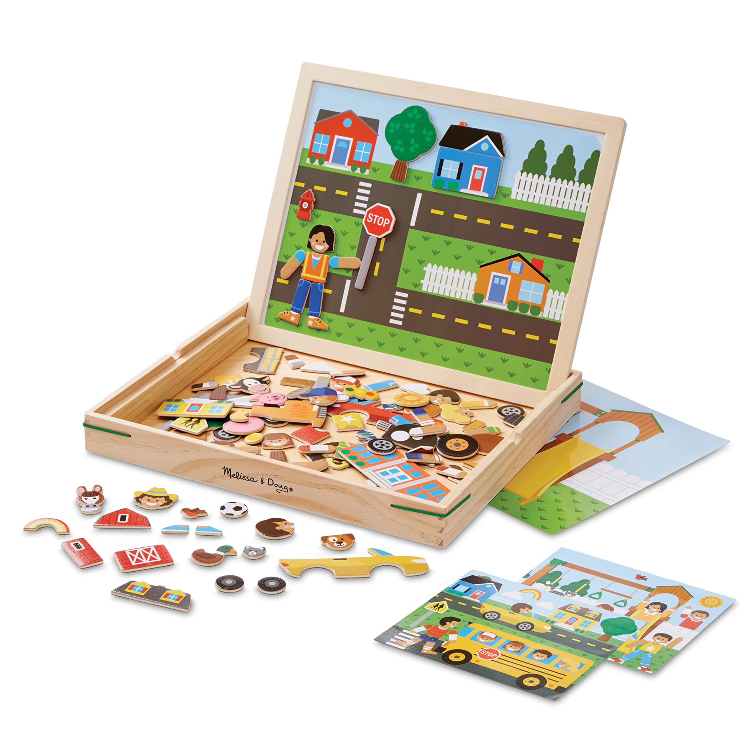 Melissa & Doug Magnetic Matching Picture Game board for screen-free play and magnets