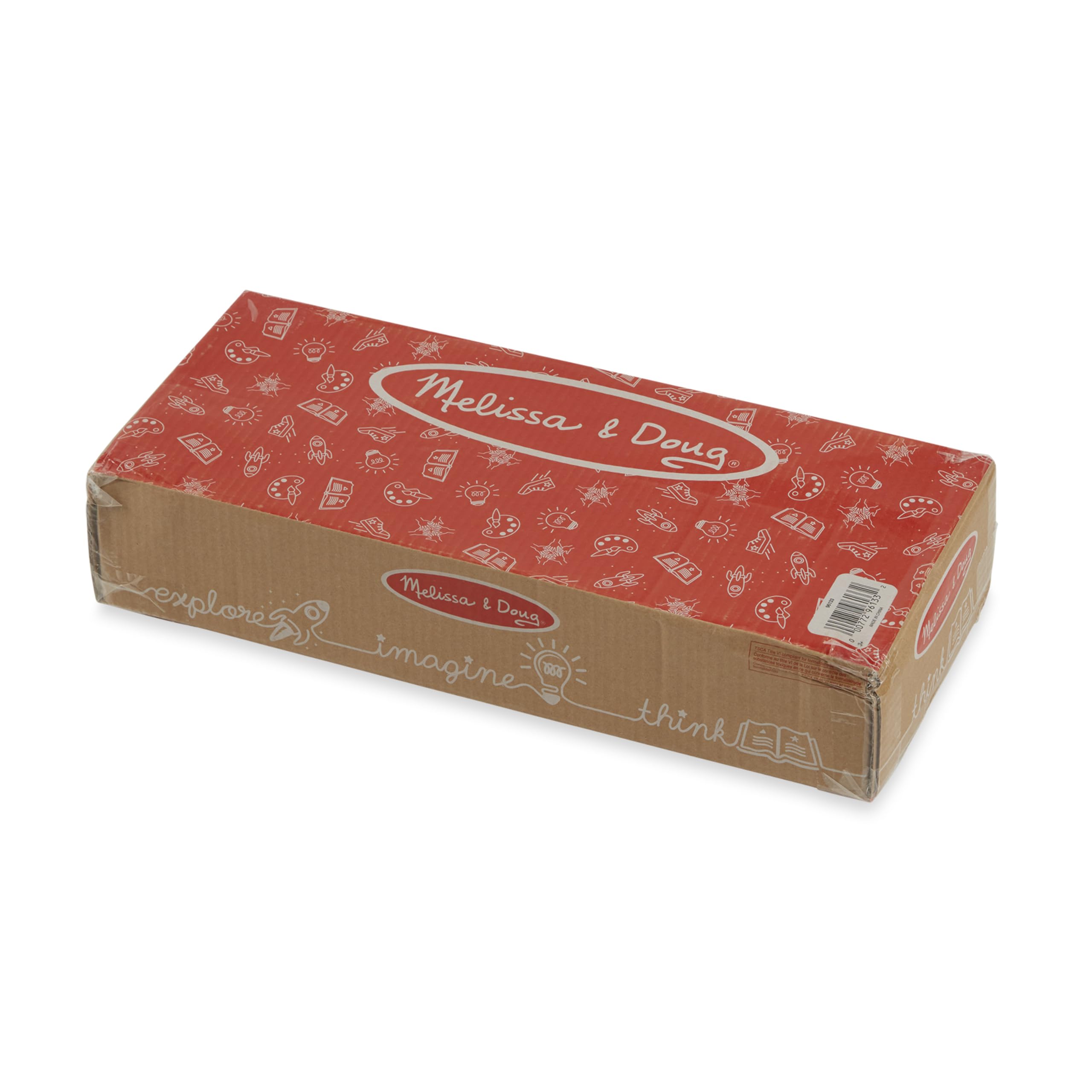 Melissa & Doug Mega Race-Car Carrier helps kids practice sequencing with numbered cars.