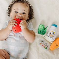 Milk bottle with chime from Melissa & Doug Market Basket Fill & Spill.