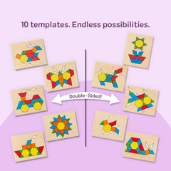 Melissa & Doug Montessori learning activity with 120 tiles and five boards for hands-on exploration