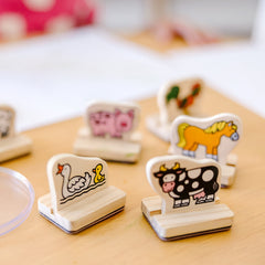 Melissa & Doug brown ink pad enables smooth, washable stamping on paper