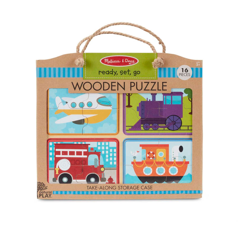 Melissa & Doug woven rope handles make cleanup and transport easy