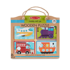 Melissa & Doug woven rope handles make cleanup and transport easy