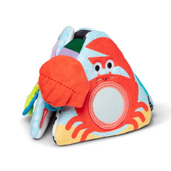 Melissa & Doug Ocean Tummy Time Triangle folded panels ready for flat or pyramid tummy time