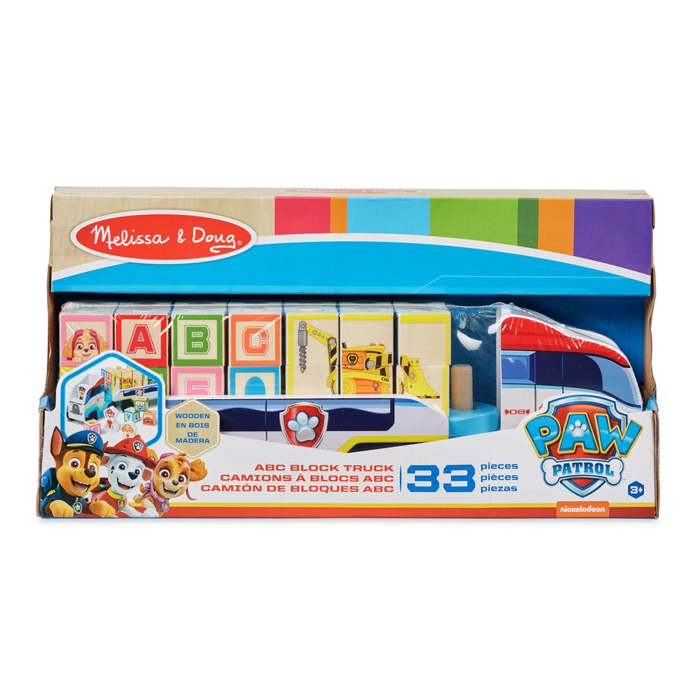 Trailer dowels hold blocks securely, aiding fine motor skills.