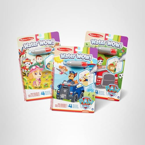 Melissa & Doug Paw Patrol Water Wow 3-pack offers screen-free, repeatable activity.
