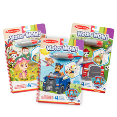 Melissa & Doug Paw Patrol Water Wow Skye pad color reveal for reusable play.