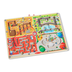 Melissa & Doug Paw Patrol wooden maze board with four self-contained mazes for screen-free play.