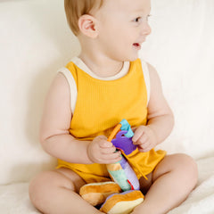 Melissa and Doug PB J clip-on toy easy clip for quick gear switching.