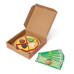 Built-in oven on Melissa & Doug pizza counter for realistic pretend baking