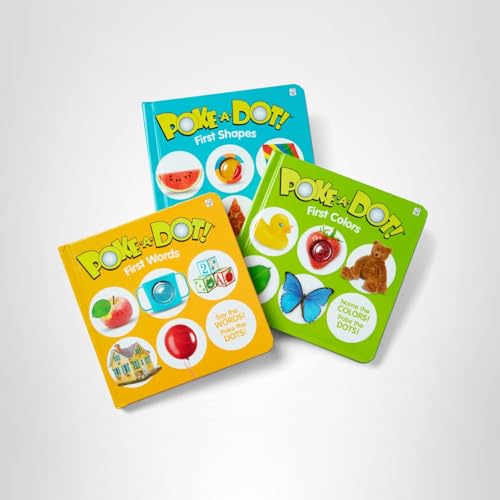 Melissa & Doug Poke-a-Dot 3-Pack durable board books for screen-free travel